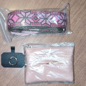 Pink Leather Crossbody Bag